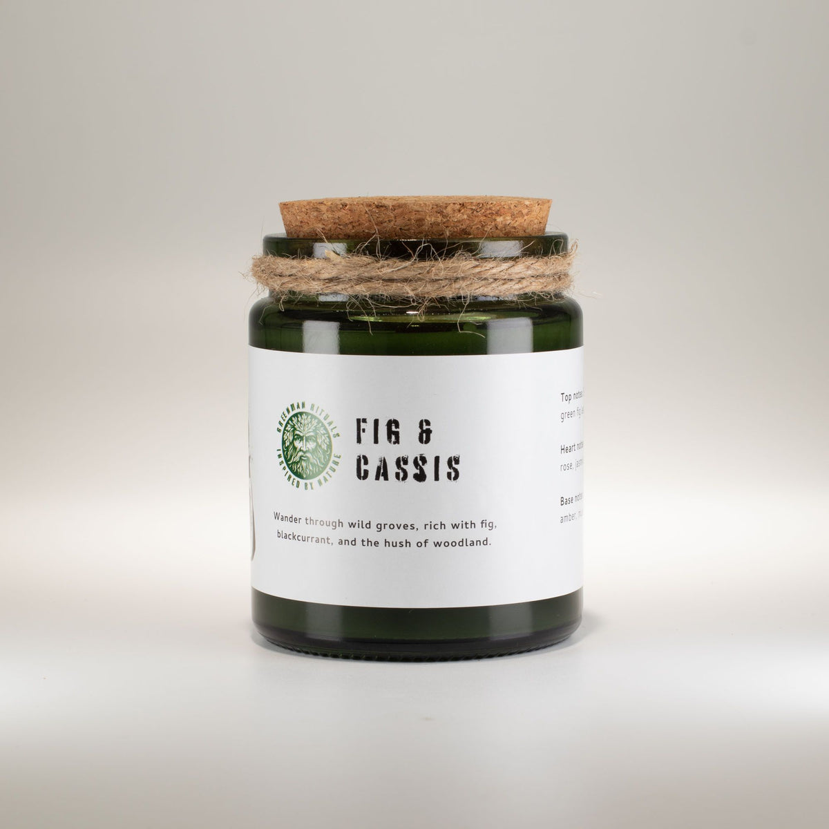 Greenman Woodwick Soy Candle - Crushed Fig & Cassis