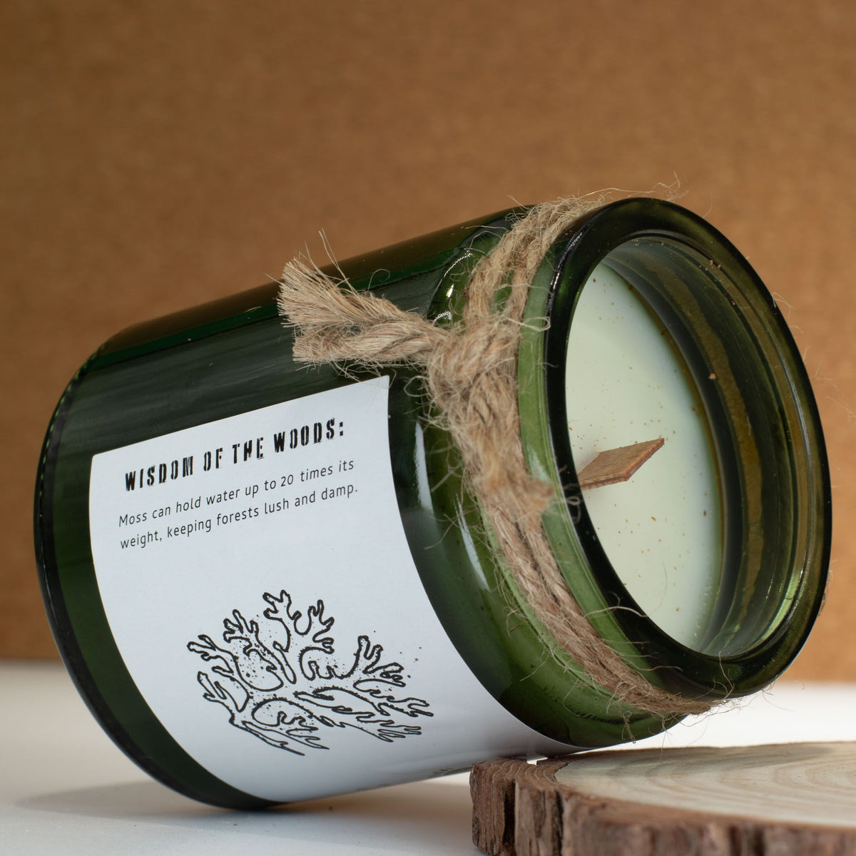 Greenman Woodwick Soy Candle - Moss & Mist