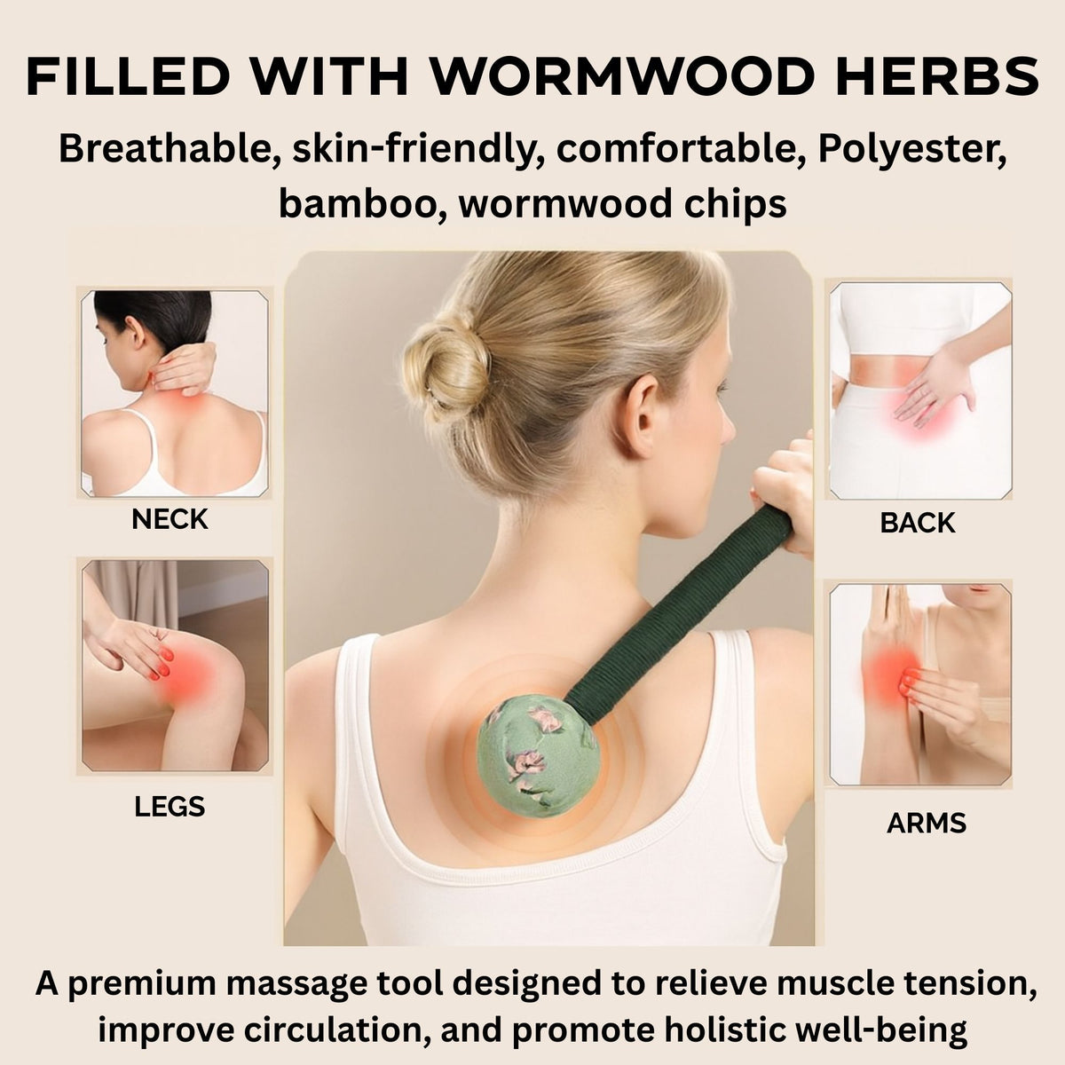 Wormwood Massage Hammer - Lavender